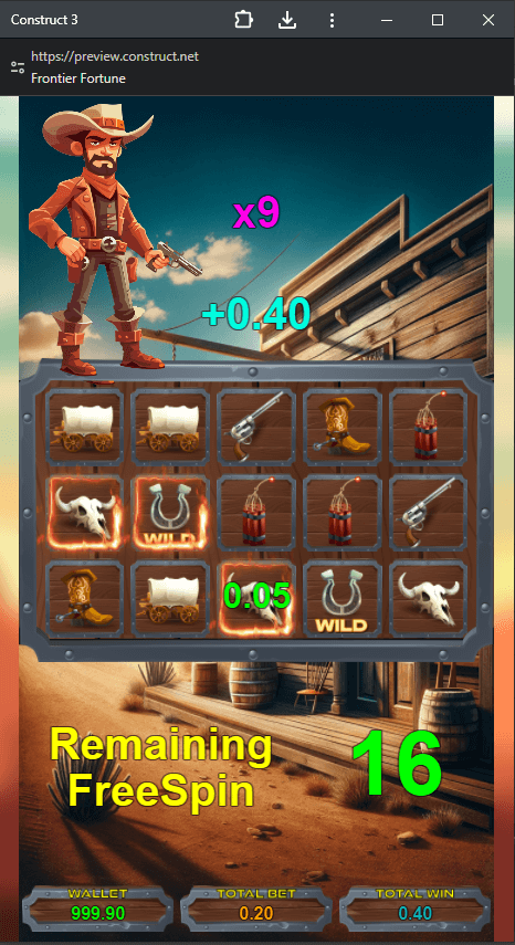 Frontier Fortune - HTML5 Game - 1