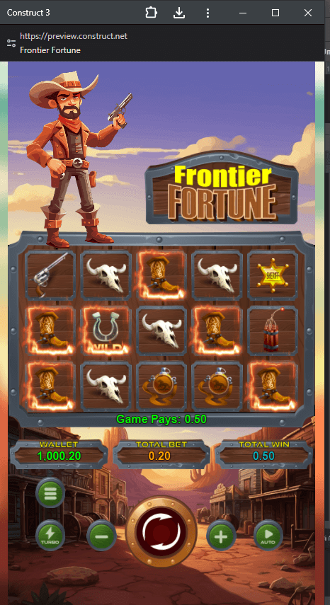 Frontier Fortune - HTML5 Game - 4
